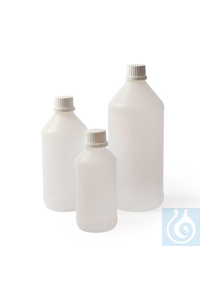 5Articoli simili a: Narrow mouth bottles 50 ml, HDPE, tamper evident screw cap, Ø 36 x H 84 mm...